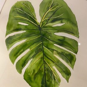 Hand made aquarel canvas art